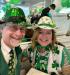 Decked out in green - Richard & Donna.